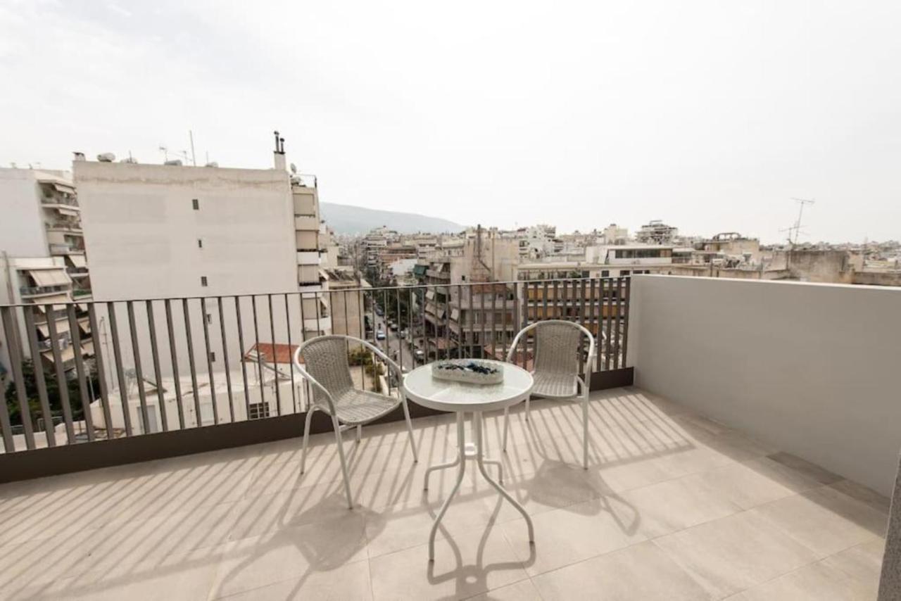 Brand-New Flat With A City View Athen Exterior foto